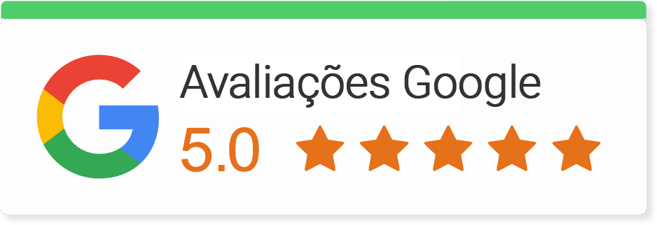 Avaliada com 5 estrelas na Avaliações Google